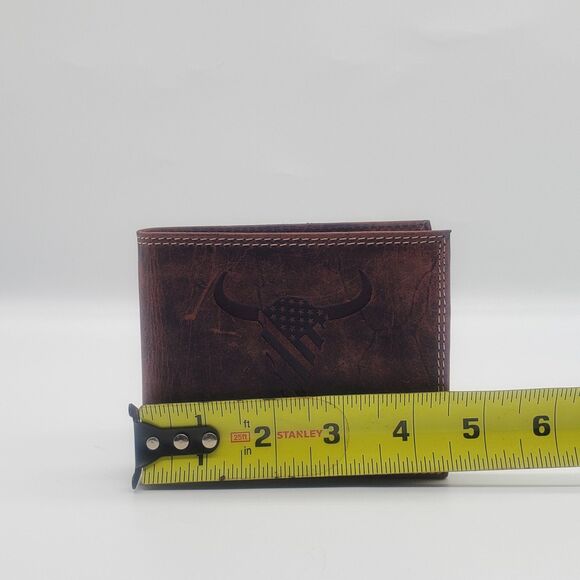 Genuine Leather Wallet by American Bison + Premium Gift Box - Picture 7 of 9
